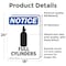 Signmission Full Cylinders Sign With Symbol, 18 in W x Rectangle, Vinyl Decal OS-2PACK-NS-D-1824-V-12961 - alternate 4